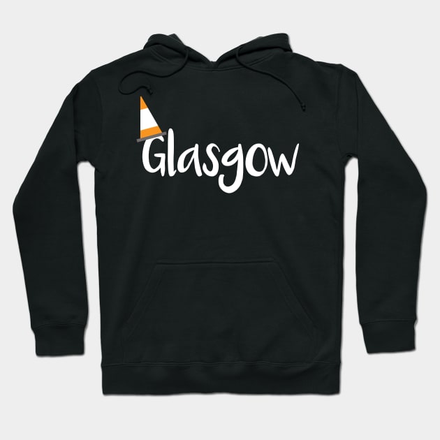 Glasgow Orange Traffic Cone Design Hoodie by MacPean